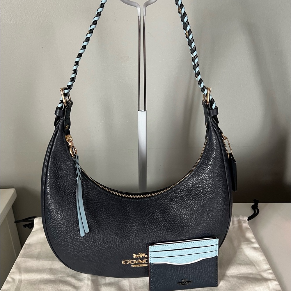 Coach Bailey Hobo With Whipstitch And Card Holder